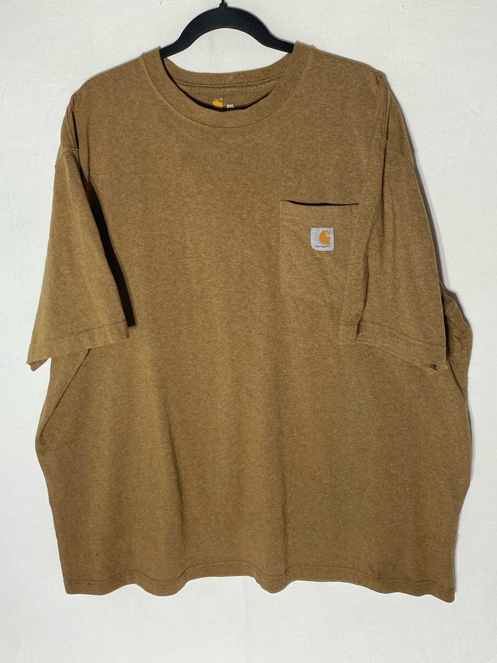 Carhartt K87 Workwear Pocket T-Shirt Brown Heather Size 2XL Original Fit